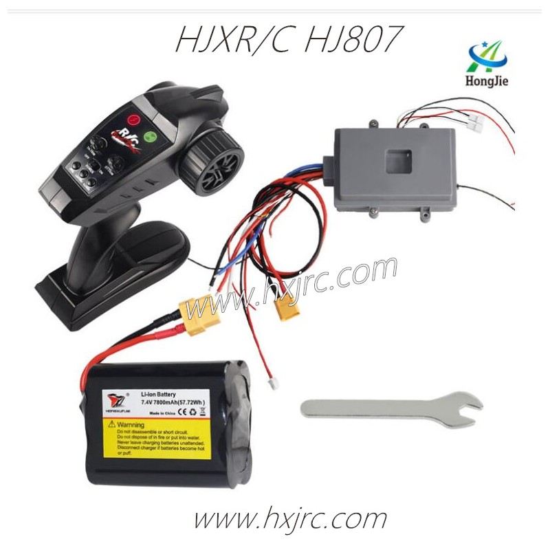 HONGXUNJIE HJ806 Bait Boat Parts Transmitter, Receiver, Battery