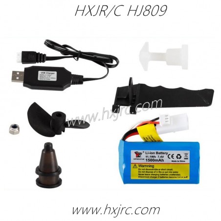 Hongxunjie HXJ HJ809 RC Boat Wearing parts List
