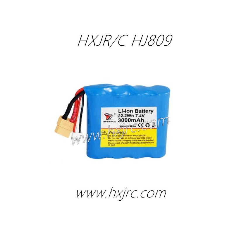 Hongxunjie HXJ HJ809 RC Boat Parts 7.4V Battery 3000mAh