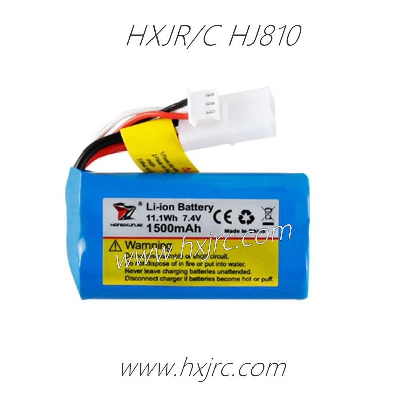 HONGXUNJIE HJ810 HJ810B Boat Parts Battery 7.4V Li-ion 1500mAh