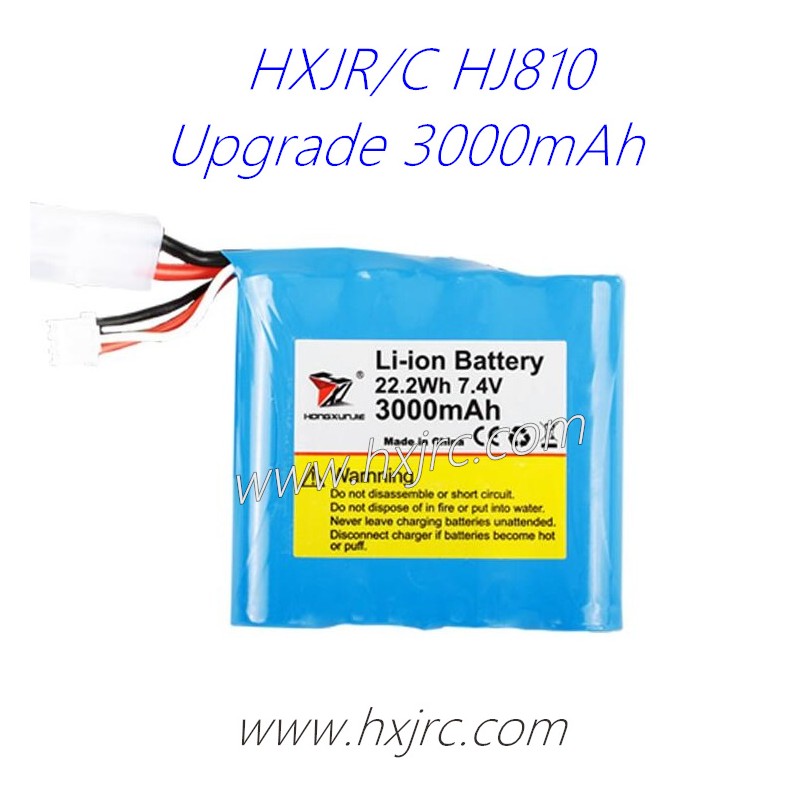 HONGXUNJIE HXJ HJ810 RC Boat Parts Upgrade Battery 7.4V Li-ion 3000mAh