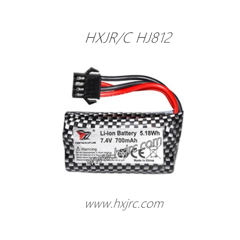 HONGXUNJIE HJ812 RC Boat Battery 5.18Wh 7.4V 700mAh