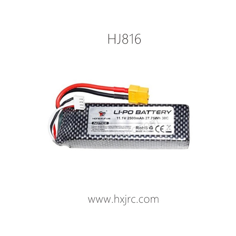 HONGXUNJIE HJ816 RC Boat Parts HJ816-B001 11.1V 2500mAh 27.75 30C