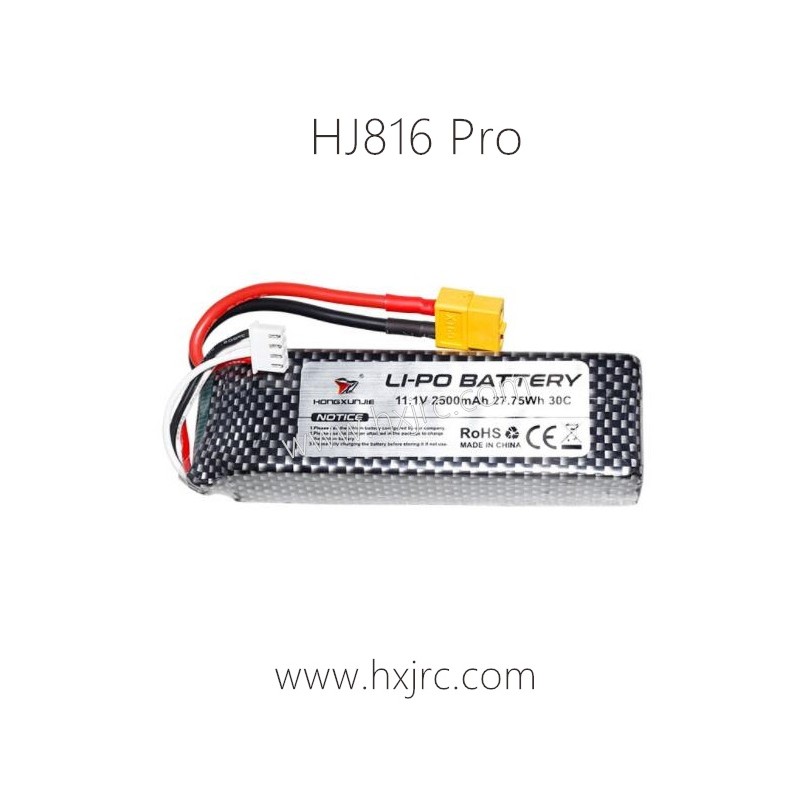 HONGXUNJIE HJ816 Pro Fishing RC Boat Parts Battery 11.1V 2500mAh 27.75 30C