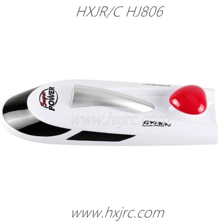 HXJ HJ806 RC Boat Parts Upper Cover Assembly Red
